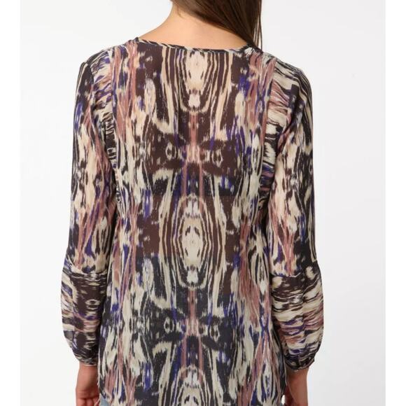 Urban Outfitters Chiffon Peasant Blouse - Picture 3 of 10